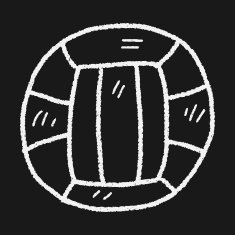 Volleyball doodle N9
