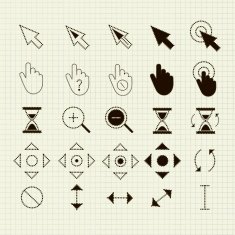cursors of the points 25 pieces