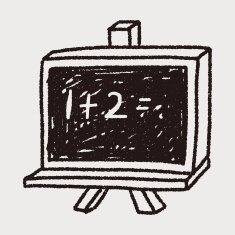 blackboard doodle drawing N10
