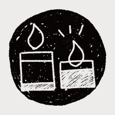 doodle candle N21