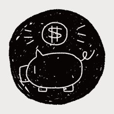 doodle pig money bank N16