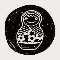 Doodle Russian Dolls N11