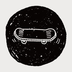 Doodle Skateboard N4