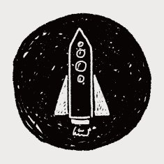 Doodle Spaceship N25