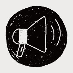 loudspeaker doodle drawing N5