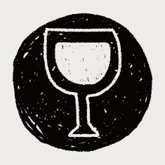 wine doodle drawing N13