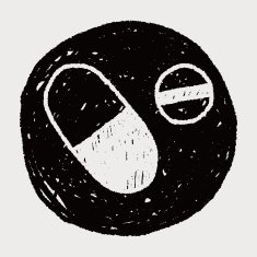 pills doodle drawing N13