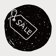 sale tag doodle drawing N5