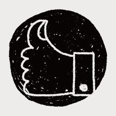 Like thumb doodle drawing N5