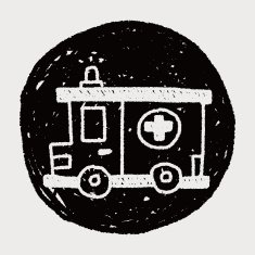 ambulance doodle drawing N9
