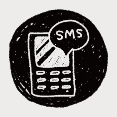cell phone message doodle drawing N18
