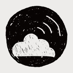 internet cloud doodle drawing N94