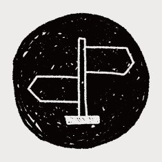 Signpost doodle drawing N5