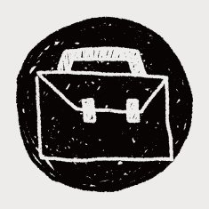suitcase doodle drawing N4