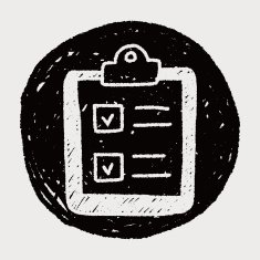 paper checking list doodle drawing N9