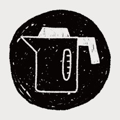kitchenware hot water bottle doodle drawing N9