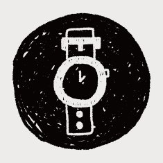 watch doodle drawing N16