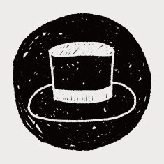 hat doodle drawing N5