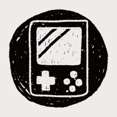 Handheld game doodle drawing N5