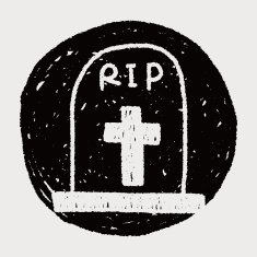 grave doodle drawing N17