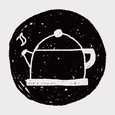 tea pot doodle drawing N19