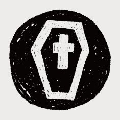 grave doodle drawing N18