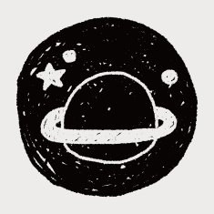 Planet doodle drawing N5 free image download