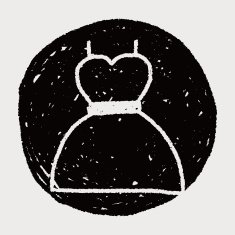 dress doodle drawing N12