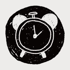 clock doodle drawing N5