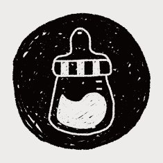 feeding bottle doodle drawing N5
