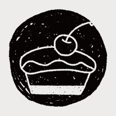 cake doodle drawing N9