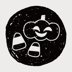 halloween pumpkin doodle drawing N8
