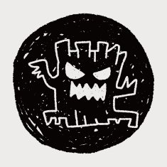 halloween tree doodle drawing N5