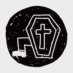 grave doodle drawing N20