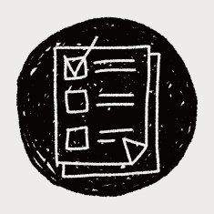 paper checking list doodle drawing N10