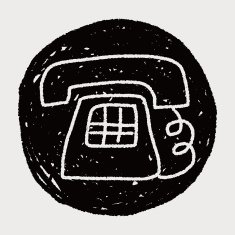 telephone doodle drawing N5