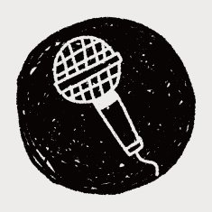 microphone doodle drawing N13
