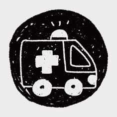 ambulance doodle drawing N10