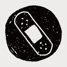 adhesive bandage doodle drawing N4