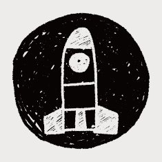 Missile doodle drawing N5
