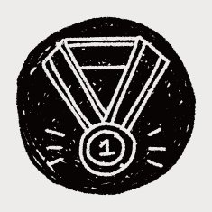 Medal doodle drawing N15
