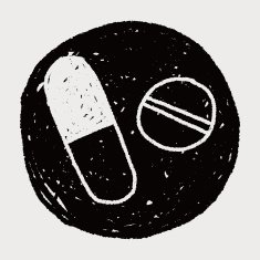 pills doodle drawing N15