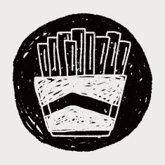 Doodle French fries N11