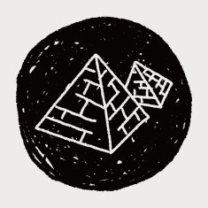 Doodle pyramid N23