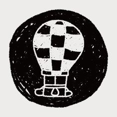 doodle hot air balloon N22
