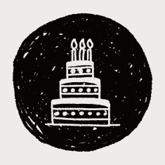 doodle cake N170