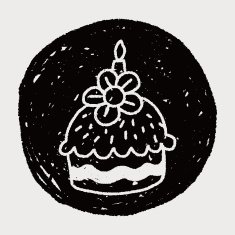 doodle cake N172