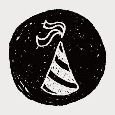 doodle party hats N15