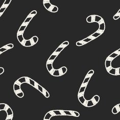 candy cane doodle drawing seamless pattern background