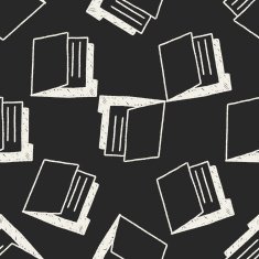 notebook files doodle drawing seamless pattern background